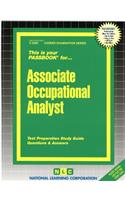 Associate Occupational Analyst: Passbooks Study Guide