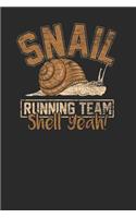 Snail Running Team: Snails Notebook, Blank Lined (6 x 9 - 120 pages) Animal Themed Notebook for Daily Journal, Diary, and Gift
