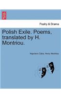 Polish Exile. Poems, Translated by H. Montriou.