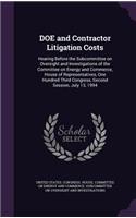 Doe and Contractor Litigation Costs