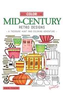 Seek, Color, Find Mid-Century Retro Designs