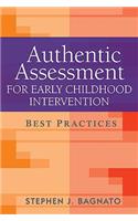 Authentic Assessment for Early Childhood Intervention