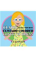Claire and Her Very Best Custard Colored Confetti Dress