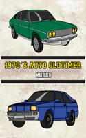 1970's Auto Oldtimer Malbuch