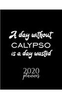 A Day Without Calypso Is A Day Wasted 2020 Planner: Nice 2020 Calendar for Calypso Fan - Christmas Gift Idea Calypso Theme - Calypso Lover Journal for 2020 - 120 pages 8.5x11 inches