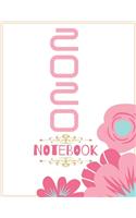 Notebook 2020: Blank Notebook & Journal: Blank Notebook for Class of 2020 Seniors, 2020 Graduation Gift, Lined Journal (8.5 x 11) 120 Pages, Notebook for Writing I