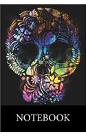 Skull Art Notebook: Blank Lined Notebook, Blank Lined Notebook to Write In for Notes, To Do Lists, Drawing, Meeting Note, Goal Setting, Christmas Halloween Gift