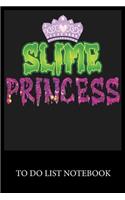 Slime Princess: Checklist Paper To Do & Dot Grid Matrix To Do Journal, Daily To Do Pad, To Do List Task, Agenda Notepad Daily Work Task Checklist Planner School Hom