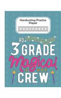 3rd Grade Magical Crew - Handwriting Practice Paper