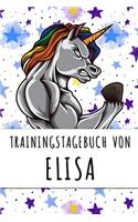 Trainingstagebuch von Elisa: Personalisierter Tagesplaner für dein Fitness- und Krafttraining im Fitnessstudio oder Zuhause