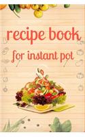 recipe book for instant pot