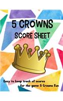 5 Crowns Score Sheet