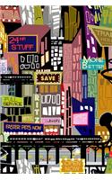 Retro City Blank Pages Sketchbook