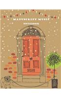 Manuscript music notebook