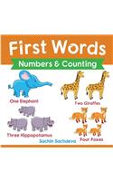 First Words (Numbers & Counting): Early Education book of learning numbers and counting with pictures for kids