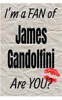 I'm a Fan of James Gandolfini Are You? Creative Writing Lined Journal