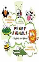 Funny animals. Colouring book.