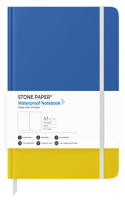 Stone Paper Ukraine Flag Blank Notebook