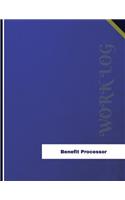 Benefit Processor Work Log: Work Journal, Work Diary, Log - 136 pages, 8.5 x 11 inches(Orange Logs/Work Log)