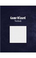 Game Wizard Notebook: 1/10" Graph Paper Rule