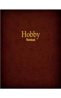 Hobby Notebook: 1/2 Inch Dot Grid Graph Ruled, 120 Pages, 8.5" x 11"