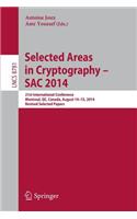 Selected Areas in Cryptography -- Sac 2014