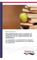 Procedimiento para evaluar el impacto de la capacitación de directivos