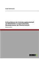 Einflussfaktoren der Veränderungsbereitschaft von Mitarbeitern in organisationalen Wandelprozessen der Sozialwirtschaft