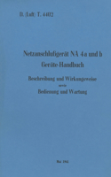 D.(Luft) T. 4402 Netzanschlußgerät NA 4a und b Geräte-Handbuch