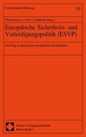 Europaische Sicherheits- Und Verteidigungspolitik (Esvp)