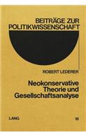 Neokonservative Theorie und Gesellschaftsanalyse