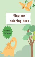 Dinosaurs coloring book for kids ages 3- 7 years