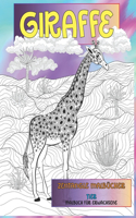 Zentangle Malbücher - Malbuch für Erwachsene - Tier - Giraffe