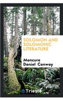 Solomon and Solomonic Literature