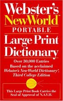 Webster's New World Portable Large Print Dictionary