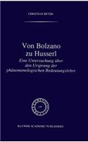 Von Bolzano Zu Husserl
