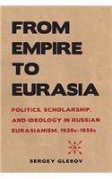 From Empire to Eurasia: Politics, Scholarship, and Ideology in Russian Eurasianism, 1920s-1930s