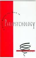 Brief Manual for Work in Parapsychology