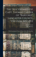 Descendants of Capt. Thomas Carter of 