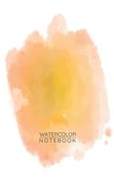 Orange Yellow Watercolor Notebook - Sketch Book for Drawing Painting Writing - Orange Yellow Watercolor Journal - Orange Yellow Diary