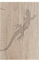 Salamander Carved In Wood: 110 Page Blank Notebook - Ruled Paper Journal - 6" x 9" (15.24 x 22.86 cm)