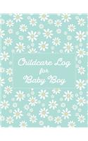 Childcare Log For Baby Boy