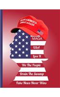 Make America Great Again MAGA USA Love It We The People Drain The Swamp Fake News Never Wins