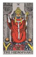Tarot Notebook Journal - The Hierophant: Medium College Ruled for Your Daily Readings Illustrated with the Beautiful Rider-Waite tarot deck