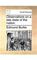 Observations on a late state of the nation.: (English)