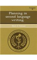 Planning in Second Language Writing