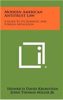 Modern American Antitrust Law