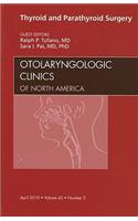 Thyroid and Parathyroid Surgery, an Issue of Otolaryngologic Clinics