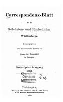 Korrespondenz-blatt für die gelehrten-realschulen Württembergs: (German)