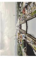 Ship in a Lock at the Panama Canal Journal: 150 page lined notebook/diary